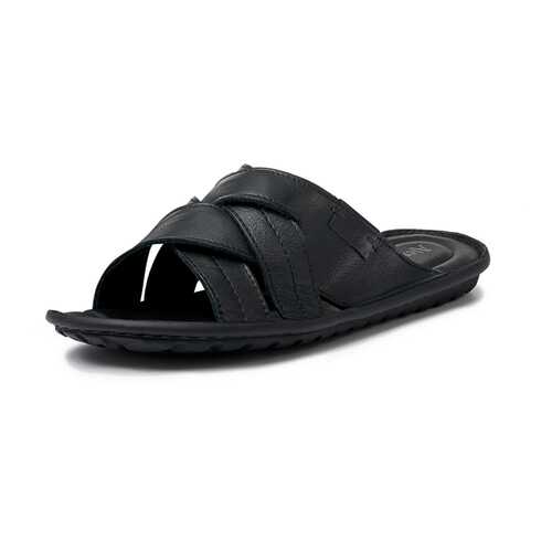 Шлепанцы мужские Alessio Nesca Comfort TR-AMR-046A черные 43 RU в Карло Пазолини