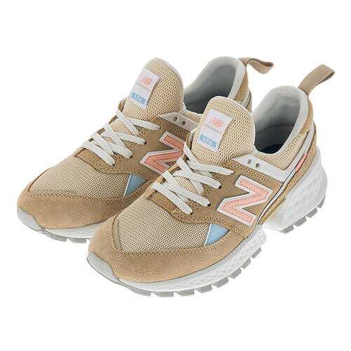 Кроссовки женские New Balance WS574PRB/B бежевые/белые/оранжевые/голубой 39.5 RU в Карло Пазолини