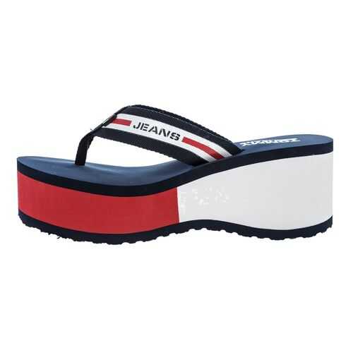 Шлепанцы женские Tommy Jeans EN0EN00855 синие 38 US в Карло Пазолини